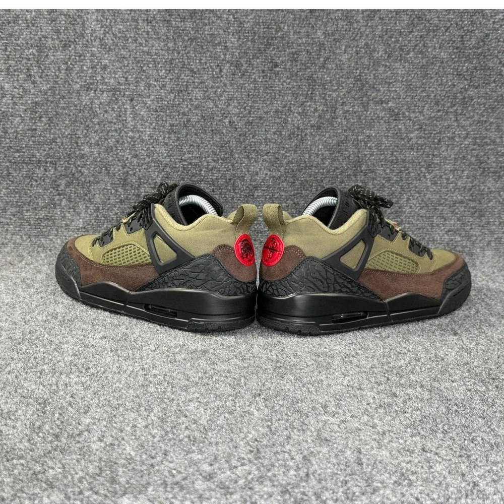 Jordan Spizike Low Beef & Broccoli Sneakers Men's 8 Brown Green Retro Athletic